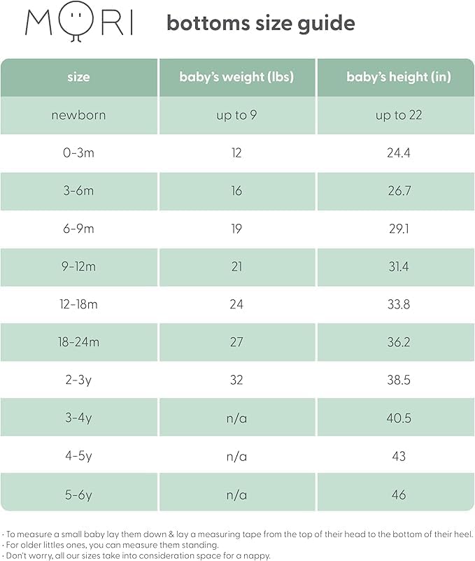 Mori Baby Premium Joggers in Ribbed Sage - Comfortable Fit Breathable Everyday Pants - Viscose from Bamboo - Elastic Waist Bottoms - 18-24 Months - Image 4