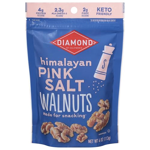Image of Diamond of California Himalayan Pink Salt Walnut Snack Nuts, 4 oz.