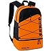 Erima Rucksack Club 5 Multifunktionsrucksack mit Bodenfach Orange/Schwarz One Size