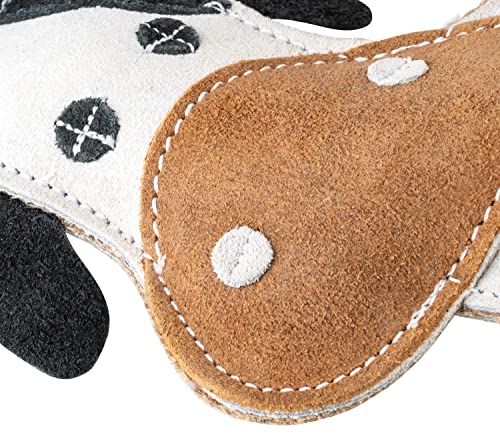 Schnüffelfreunde Hundespielzeug - Kauspielzeug Stella - Kuh - Spielzeug für Hunde aus Leder