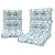 LVTXIII Outdoor Seat/Back Chair Cushion Patio Tufted High Back Cushion, Seasonal Replacement Rocking Chair Cushion with Ties (22” W x 20D”, Set of 2, Delancey Lagoon)