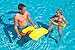 WOW Sports - Foam Water Saddle Float for Kids & Adults - 1 Person Pool Seat - Whale Tail - Pool Party Accessory - Yellow