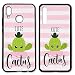 Produktbild Handyhülle Kaktus für Huawei Silikon Cactus Tropical Tropen Kakteen Pflanzen Wüste Hülle, Hüllendesign:Design 2 | Silikon Schwarz, Kompatibel mit Handy:Huawei Mate 10 Pro