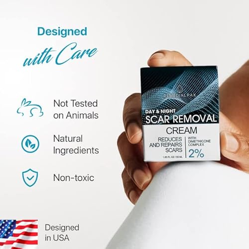 Scar Removal Cream For Women And Men - Rapid Repair Of New Old Scars, Acne Spots, Burns All Natural Treatment With Vitamin E, Alanine, Collagen #TOP7