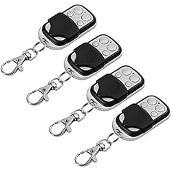 Tempo di saldi Juego de 4 controles remotos universales para puerta automática, frecuencia de 433,92 MHz, código fijo (el color del producto puede ser ligeramente diferente)
