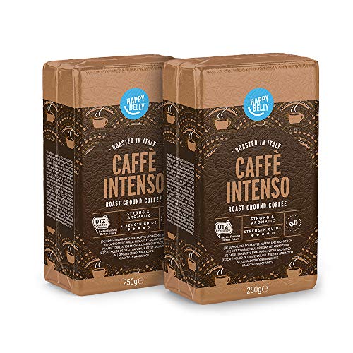 Amazon Brand Happy Belly Ground Coffee "BRASILE" (4 x 250g