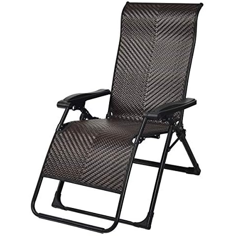 Tangkula Rattan Zero Gravity Chair Cover