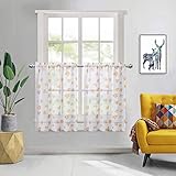 🌻REDUCCIÓN DE LUZ: estas cortinas de niveles permiten la privacidad al tiempo que permiten que se filtre algo de luz.Pueden mejorar el estilo de la ventana y la atmósfera del espacio interior. Disfrute de su programa favorito sin reflejos en la pantalla.