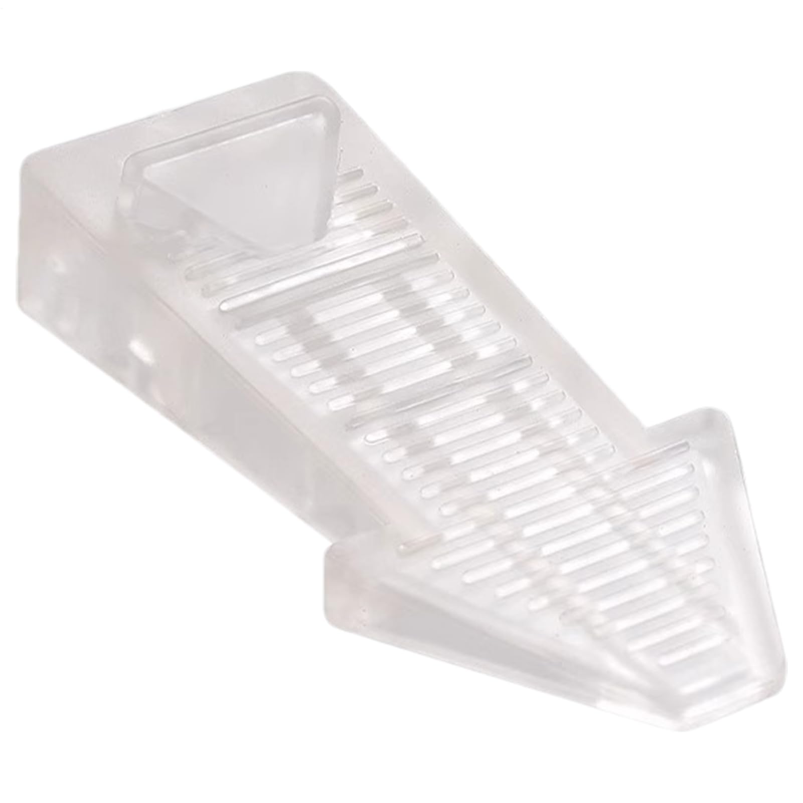 Door Stopper - Rubber Floor Lock, Reusable Entry Protection, Non-Perforated Door Stop for Home Security | Anti Slip Base with Feathers for Various