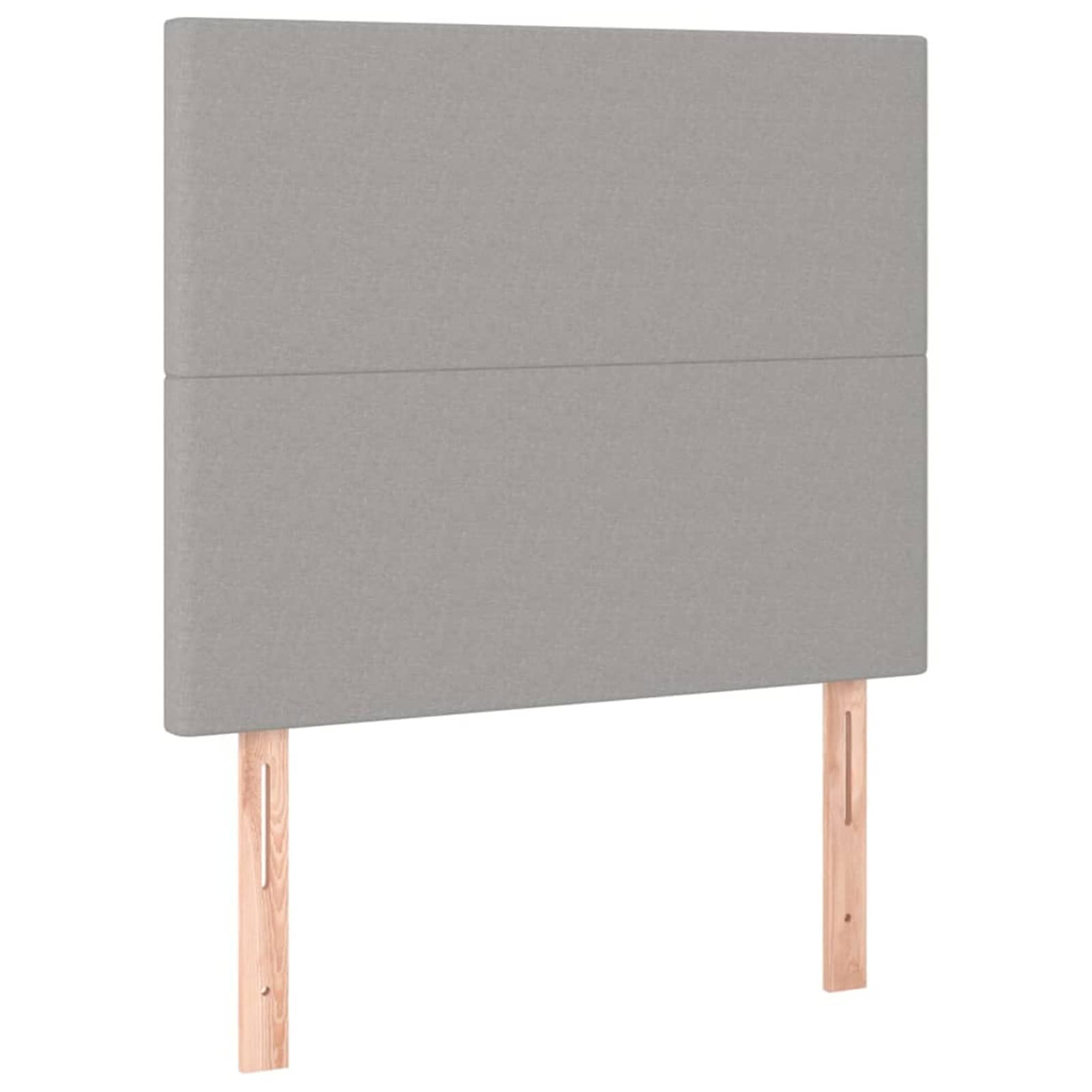 Cabeceros 2 Unidades, Cabezal De Cama, Cabecera para Cama, Cabeceira Cama, Cabezales Dormitorios Modernos, de Tela Gris Claro 90x5x78/88 cm