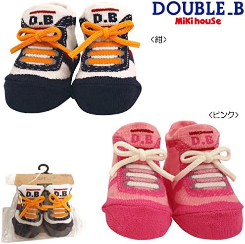 Amazon Co Jp Mikihouse Double B ミキハウスダブルb シューズ風 ベビーソックス 9cm 11cm 靴下 ９ １１cm ピンク 08 服 ファッション小物