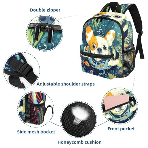 Sac à dos pour enfant multicolore avec motif de plongée fun - 3