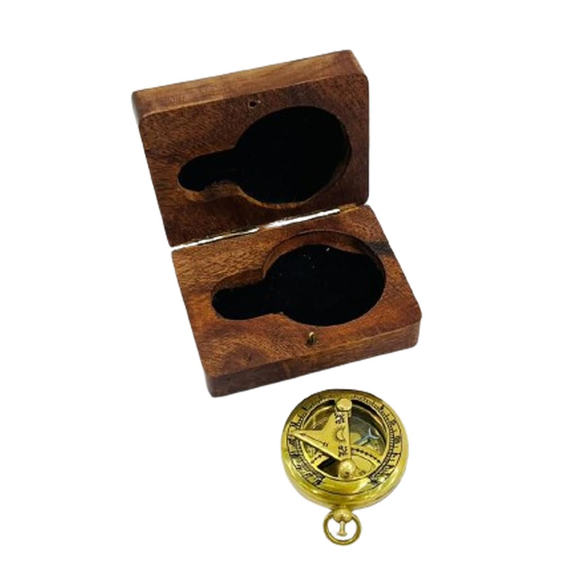 Nautico antico bussola replica Pocket Brasspocket orologio bussola ottone antico