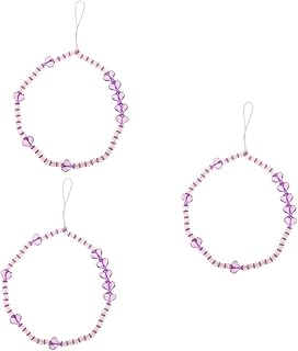 Obuyke 3 Peças De Alças De Telefone Móvel Amuletos De Telefone Kawaii Frisado Pulseira De Telefone Charme Bonito Corrente De Telefone Roxo Capa De Telefone Colar Cordão Cordão Roxo Mão