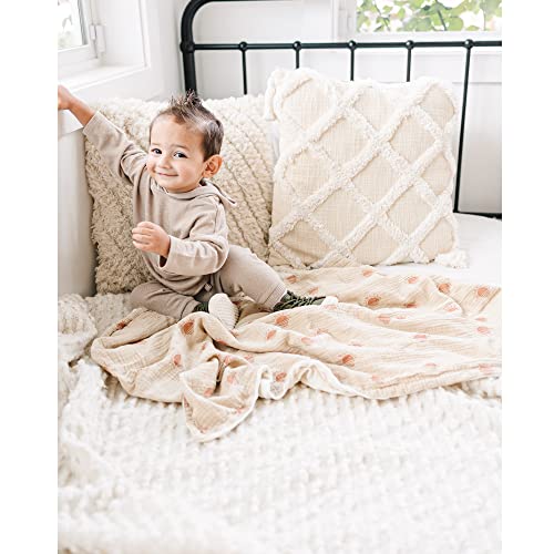 Konssy DOUDOU-TAN Baby Blankets For Unisex Boys Girls, Super Soft Nursery Minky Blankets thumb #4