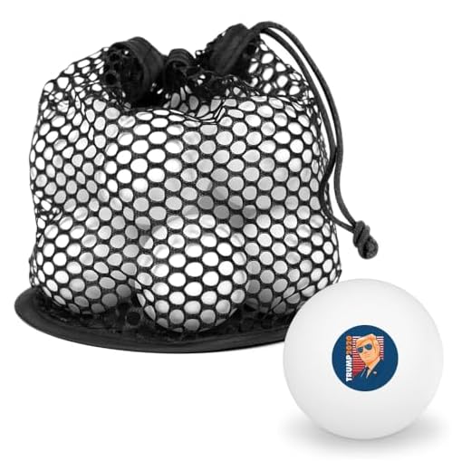 GRAPHICS & MORE Gold Trump 2020 Novelty Table Tennis Ping Pong Ball 12 Pack with Storage Bag