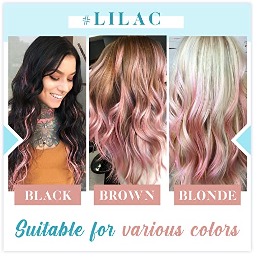 RUNATURE Tape in Hair Extensions Human Hair Pink Tape Hair Extensions Real Human Hair Colored LightPink Tape Hair 12 Inch 20 Gram 10pcs - Image 3