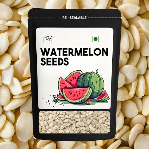 Image of TWF Virgin Watermelon Seeds | 1Kg | AAA Grade Seeds for Eating | Gluten Free | Tarbuj Beej | Magaj Seeds | Non GMO | Rich In Protein & Dietary Fibre | Without Shell | Resealable Pack | Healthy Snack | Unroasted | Unsalted | Highest Natural Potency