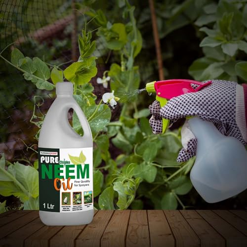 Image of B Natural Pure Cold Pressed Water Soluble Neem Oil Concentrate For Plants & Garden 1 ltr |For Making 200 Neem Spray Bottles For Plant Insects | Herbal Pest Repellent | Effective With 3 in 1 Formula