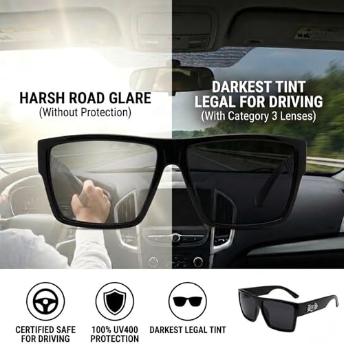 Image of Locs Hardcore Gangster Cholo Square Sunglasses - 91105 & 91246 Series