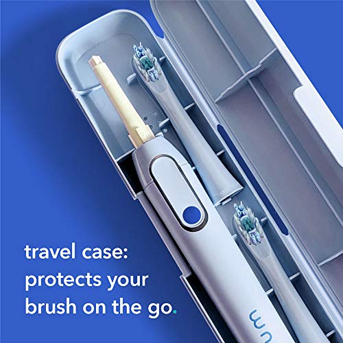 Hum By Colgate Smart Battery Toothbrush Kit, Sonic Toothbrush Handle With 2 Refill Heads And Travel Case, Teal, Amazon Exclusive #TOP4