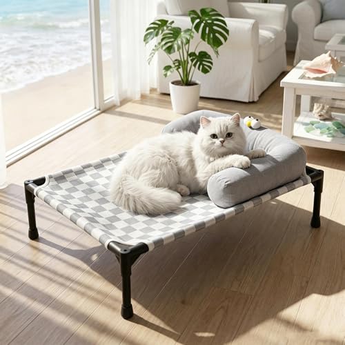 Couchage surélevé pour chien lavable et détachable toutes saisons - 4