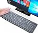 Produktbild imComor Ultradünne Kabellose Tastaturabdeckung für Logitech K200 MK200 K260 MK260 K270 MK270 MK275 MK295, Transparent (US-Layout)