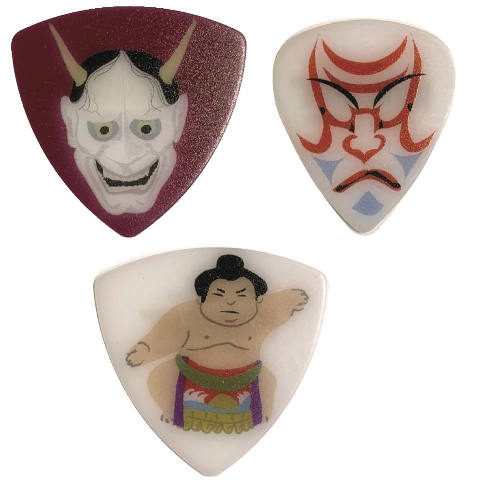 Amazon | PICKBOY ナカノ おみやげギターピック3枚セット【伝統芸能