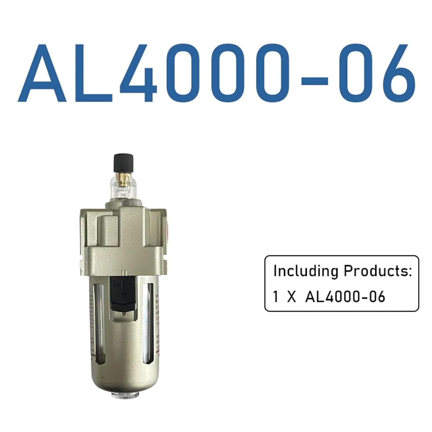 Lubricator Compressor Pump Source Processor Comprssed Air Filter 1/4 3/8 1/2 Inch AL2000-02/3000-03/4000-04 1Pcs(AL4000-06)