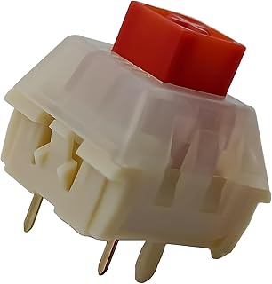 Zjmehty Kailh Master Series Box Switches Red Pudding for Mechanical Gaming Keyboard,5-pin Linear/45gf/Dust&Waterproof Switches(Red Pudding,72Pcs)