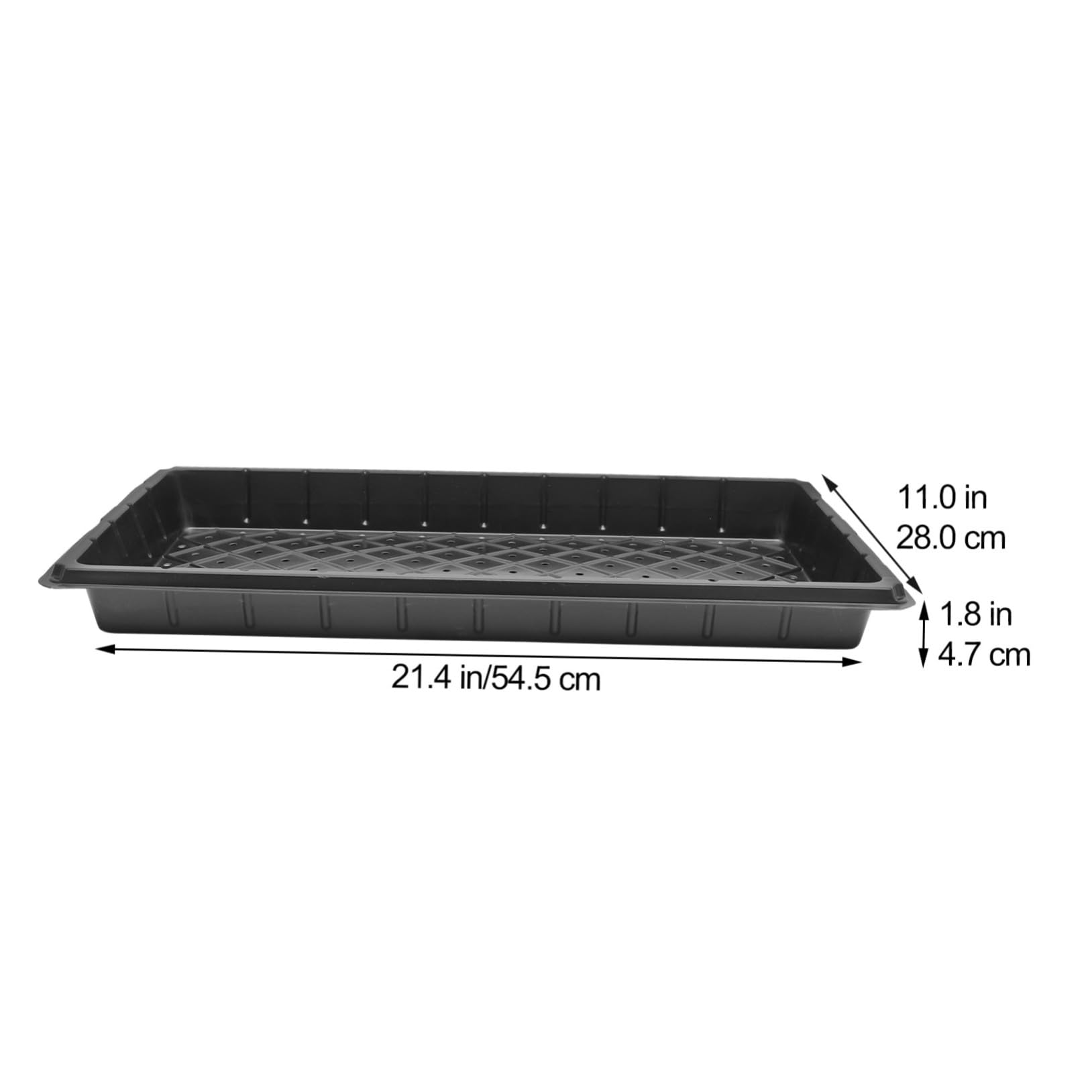 BESPORTBLE Plateau de Semis de Germination 5 Pièces en Plastique Noir