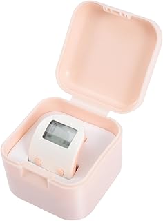 Toddmomy Mostrador de Anillo Contador LED Contador electrico Contador de Dedos electronico Contador-Registrador Contador de Vueltas para Nadar Contador de clicker batería de Litio 50ma Rosa