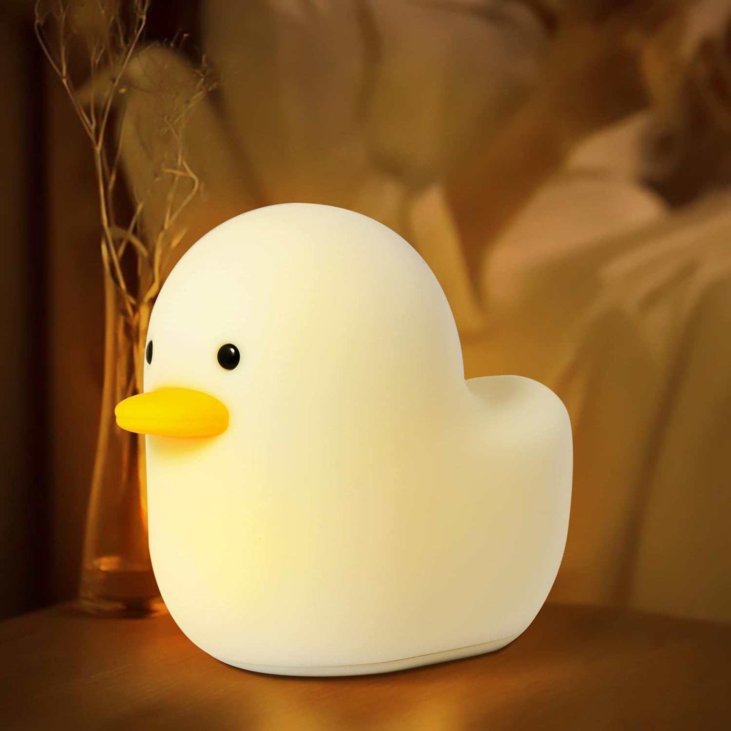 WUYOR LED Duck Night Light for Kids Rechargeable Nursery Bedside Night