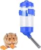 No Drip Automatic Hamster Water Bottle for Small Animals - Pet Water Dispenser for Hamsters, Hedgehogs, Sugar Gliders, Rats and Mice Blue