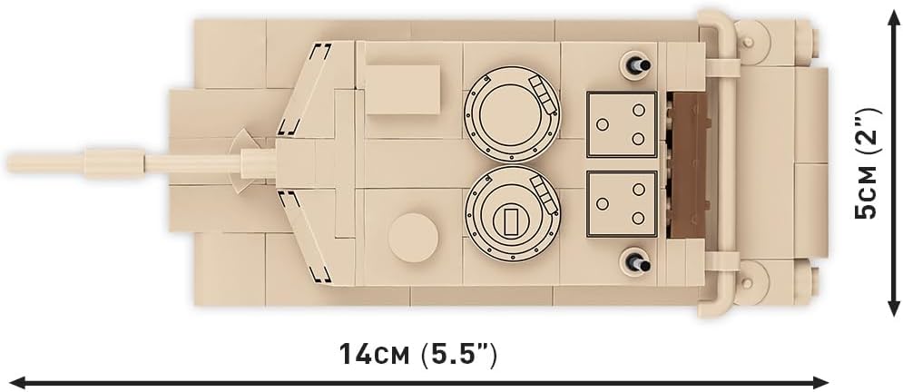 COBI Armed Forces Abrams M1A2 Tank Building Set, 174 Pieces