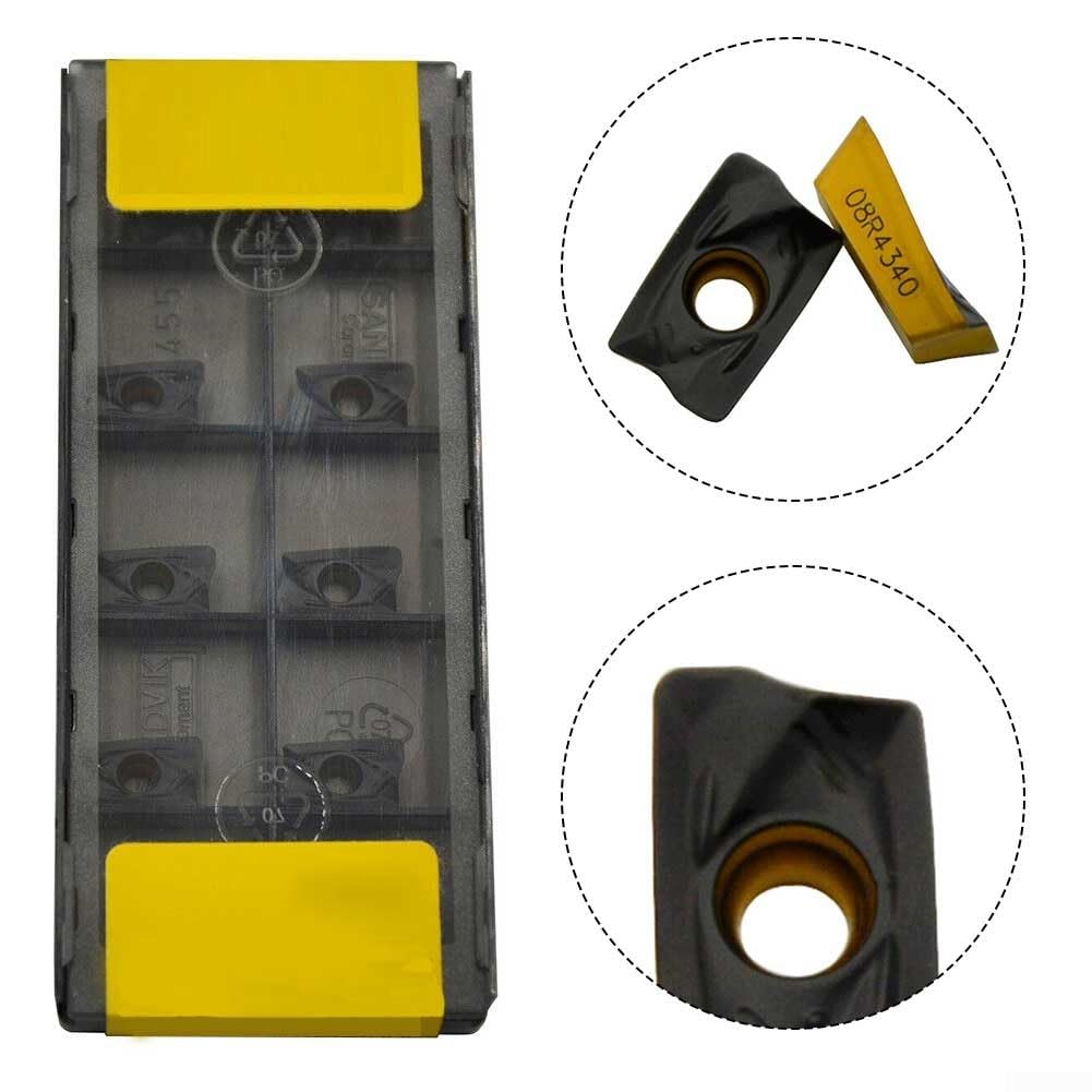 Set 10 inserti carburo R39011T308MPM4340 fresatura CNC precisione acciaio