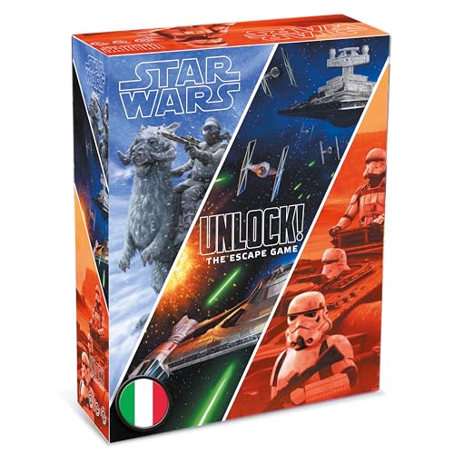 Asmodee: Unlock! The Escape Game, Star Wars, Gioco da Tavolo con App, Escape Room, 1-6 Giocatori, 10+ Anni, Edizione in Italiano