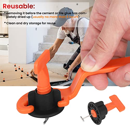 Fliesen Nivelliersystem Kit (100+50+1) Stücke Wiederverwendbare Fliesenausgleicher Abstandhalter, Bau Von Wänden Böden, Wedge Handwerkzeug Entkopplungsmatte für Fliesen Entkopplungsmatte Fliesen