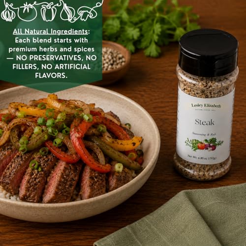 Image of Lesley Elizabeth Steak Seasoning & Rub, 6.8 Ounces
