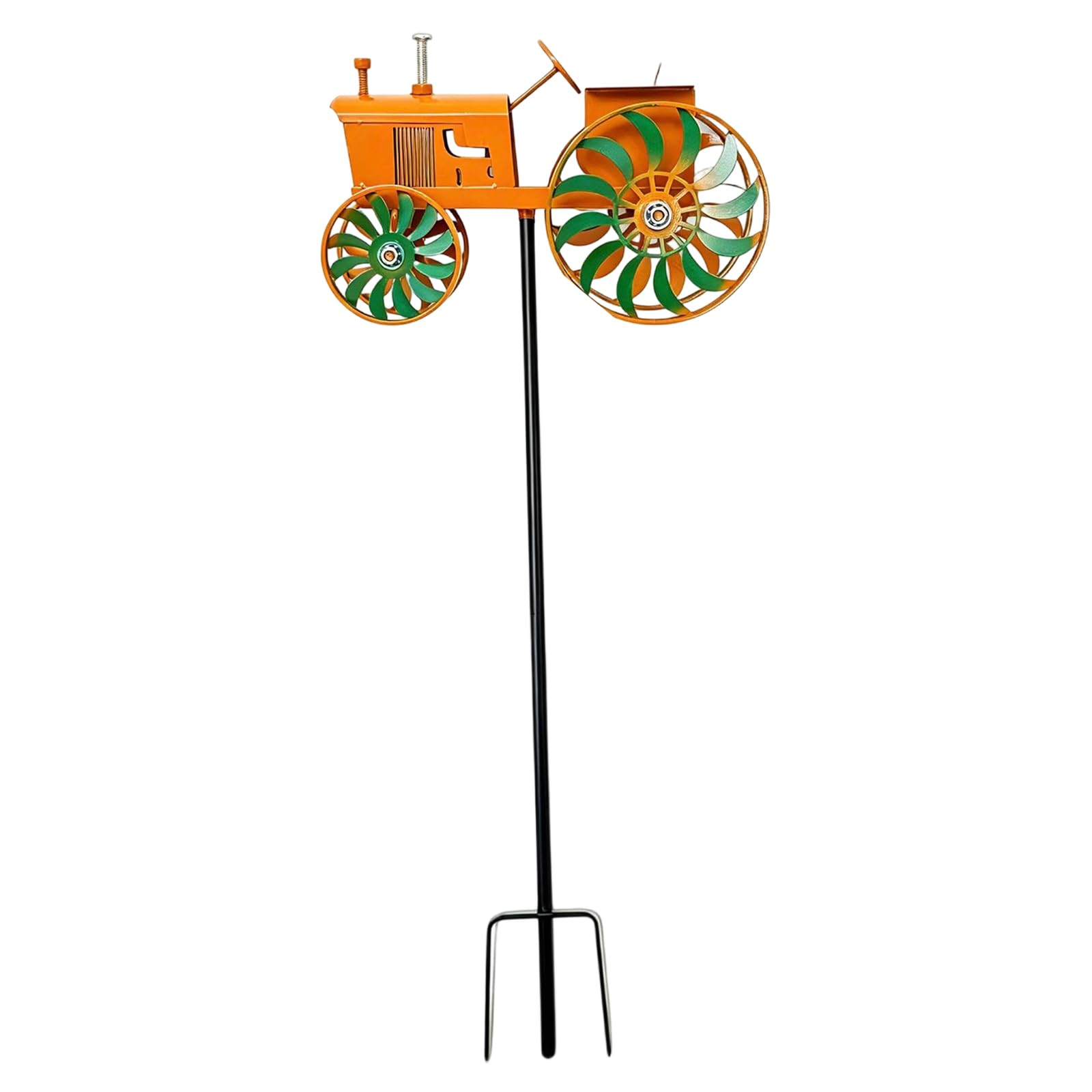 Tractor Windmill Stake Noiseless Outdoor Garden Decor, Yard & Patio