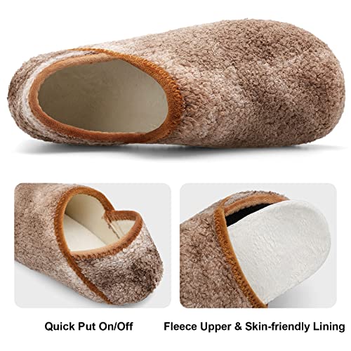Image of Fires Womens Mens Slippers with Rubber Sole Soft-Lightweight House Slipper Socks Around House Shoes Non Slip Indoor /Outdoor