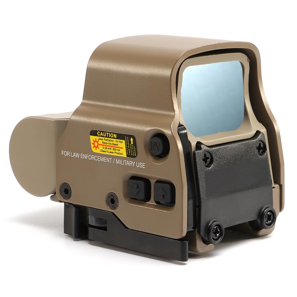 Mirino olografico 558 con punto verde/rosso con sgancio rapido per montaggio su guida Picatinny da 20 mm (TAN)