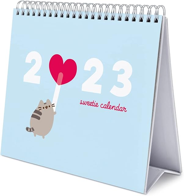 Official Pusheen Calendar 2023 - Desktop Calendar 2023 - 7 x 8 inches / 18 x 20 cm - Pusheen Desk Calendar 2023 - 12 Month 2023 Planner - Pusheen Gifts