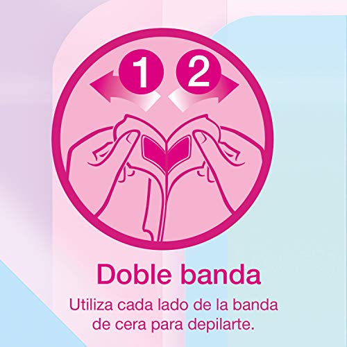 Veet Pure Bandas de Cera Fría Depilatoria para Depilación Facial Adecuado para Labio Superior (Bigote), Fórmula de Cera Hipoalergénica para Pieles Sensibles, 40 Tiras, 40, 40 unidad, 1 (Paquete de 2) - imagen 7