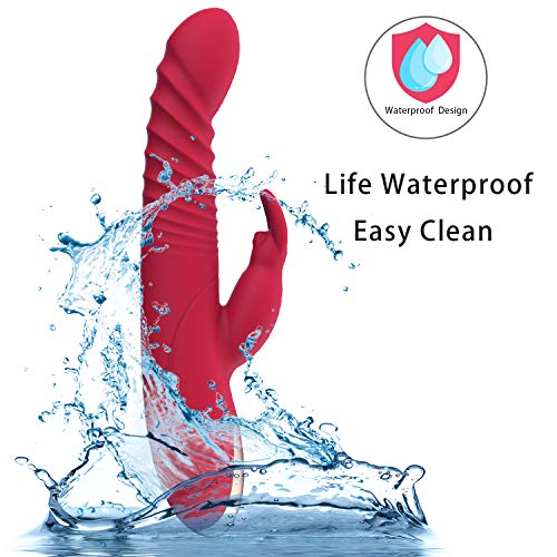 Rabbit Vibrator Dildos Adult Sex Toys Dildo for Woman with 8 Vibration Modes, Realistic Silicone Dildos Adult Sex Toy for Woman Or Couples Sex Pleasure - Image 4