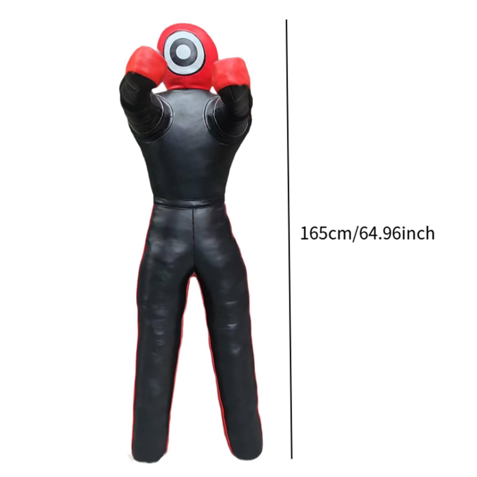 Menolana Unfilled Wrestling Dummy, Boxing Dummy,Standing Multifunction,Professional Punching Bag,Grappling Training Aid for Practicing, 165cm Height