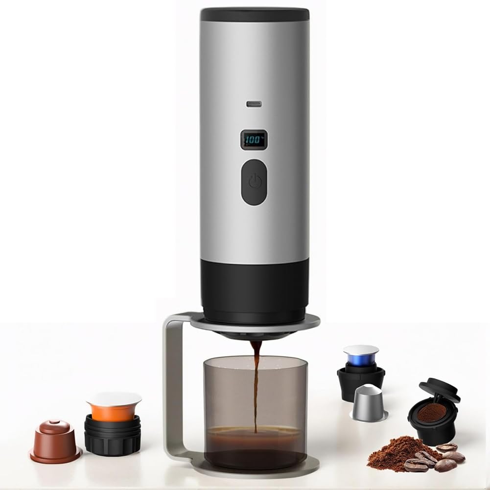 Mini espresso machine de voyage pour randonnée et camping sauvage
