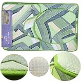 RUTSCHFEST - Dank Latex Unterseite sorgt die saugfähige Duschvorlage für einen stabilen Stand nach dem Duschen und ist zudem bequem, weich, pflegeleicht, langlebig, beständig und trocknet schnell.