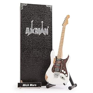 Mick Mars – Réplique de guitare miniature - Les Beatles, Paul McCartney, John Lennon, RIngo Starr, George Harrison