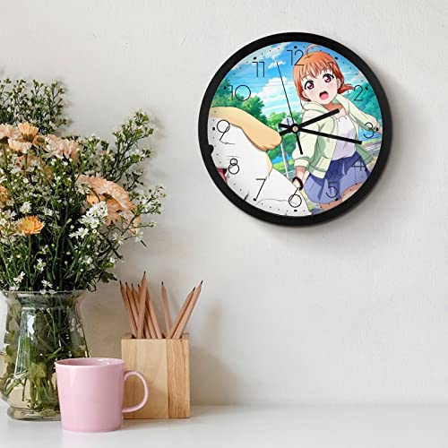 Grande pendule murale silencieuse moderne 25.4cm salon et maison